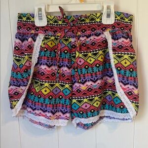 Colorful Patterned Kids Shorts